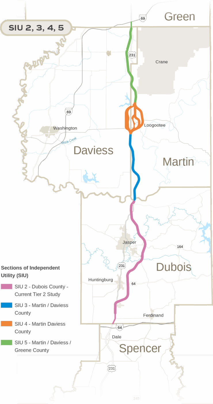 Map of proposed Hoosiers for the Corridor