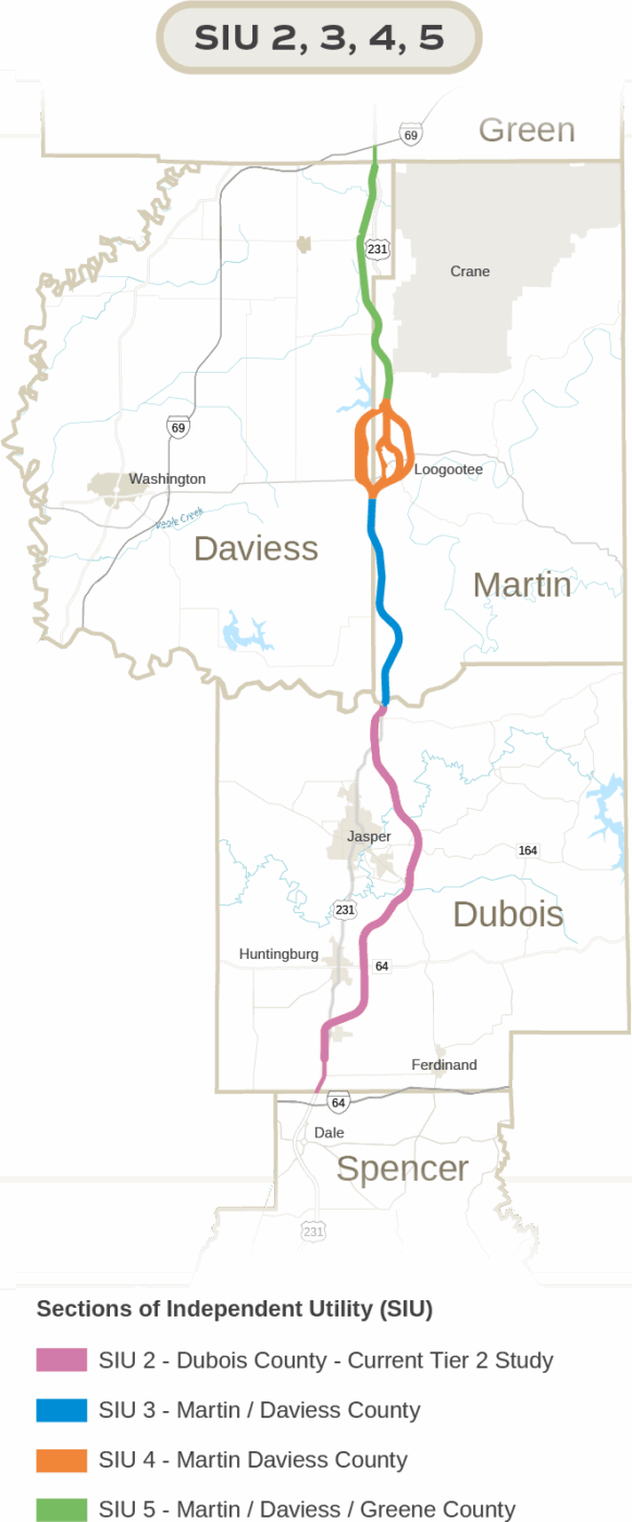 Map of proposed Hoosiers for the Corridor